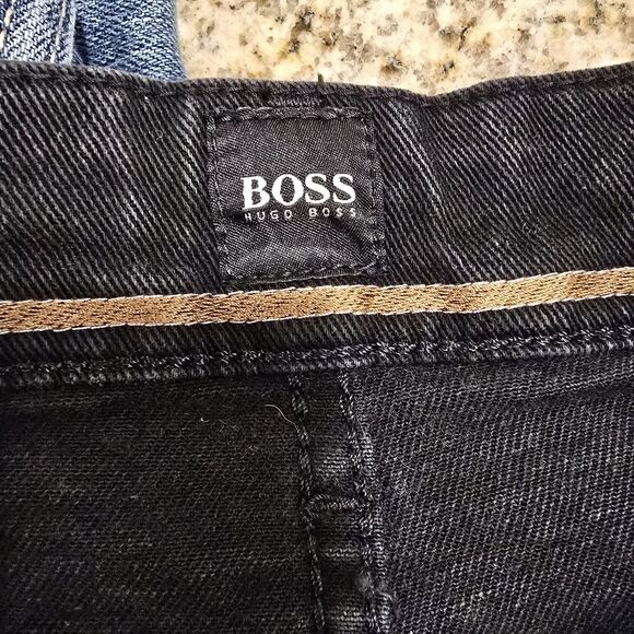 Hugo BOSS Mens Candiani Jeans /Black/Slim Straight/Designer/Spandex Blend - Picture 8 of 15